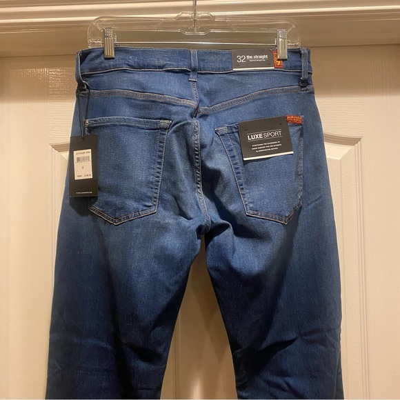 Seven 7 For All Mankind Luxe Sport Straight Jeans 32 NWT - Picture 7 of 14
